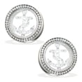 thumbnail image 1 of Pair Of Clear Glitter Anchor Tunnels,Gauge (Thickness):7/8" (22Mm), 1 of 1