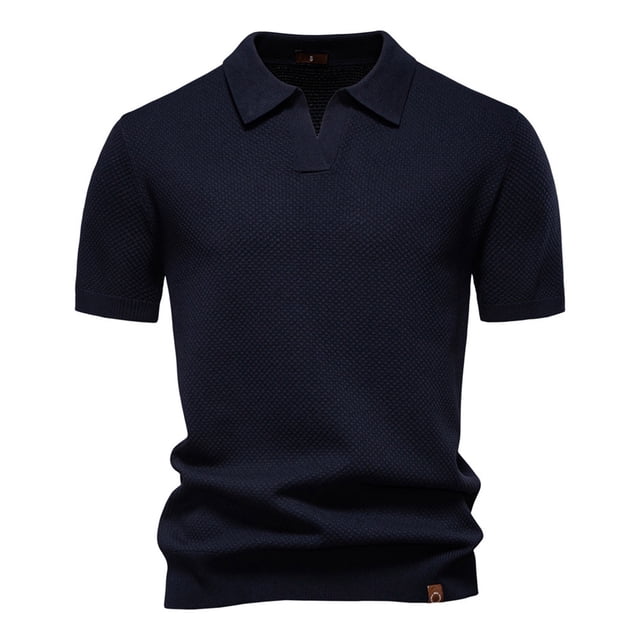 pstuiky camisetas de hombre, Suéter informal de manga corta con cuello vuelto, cómodo y liso para hombre camisas casuales para hombre xl