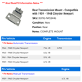 thumbnail image 2 of Rear Transmission Mount - Compatible with 1959 - 1968 Chrysler Newport 1960 1961 1962 1963 1964 1965 1966 1967, 2 of 2