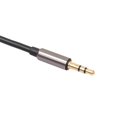 thumbnail image 4 of Cable de audio Conector de caja de metal Cable adaptador de cable de audio estéreo (negro), 4 of 7