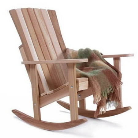All Things Cedar Athena Adirondack Rocking Chair  Western Red Cedar  Walmart.com