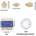 thumbnail image 6 of 40Pcs Turtle Beads Bulk Porcelain Tortoise Bead Charms Carved Ocean Animal Spacer Beads Elastic Thread for DIY Jewelry Making, 6 of 9