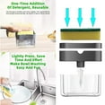 thumbnail image 4 of Dispensador de jabón de cocina de diseño con soporte de esponja, dispensador de jabón para platos duradero, dispensador de jabón perfecto para fregadero de cocina Xemadio 2034933-3, 4 of 9