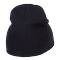 thumbnail image 3 of Chess Piece Kight Embroidered Short Beanie - Navy OSFM, 3 of 5