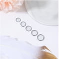 thumbnail image 6 of 18G Clicker Nose Piercing Septum Ring Basic Silver Conch Helix Cartilage Piercing Earring, 6 of 7