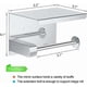 thumbnail image 3 of Toilet Paper Holder, Non-porous Roll Holder, SUS 304 Stainless Steel, Bathroom Self Adhesive Wall Mounting Adhesive (Silver), 3 of 4