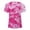 Hot Pink, variant on T Shirt for Men Oversized Quarter Sleeve Big & Tall Breathable Short Sleeve Shirts Athletic Fit Gradient Boat Neck Summer Casual Beach Basic Basic Tee
