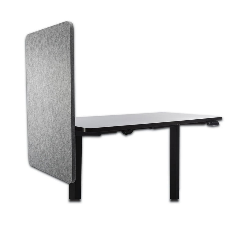 Desk Modesty Adjustable Height Desk Screen Cubicle Divider and Privacy Partition, 23.5 x 1 x 36, Polyester, Gray Desk Modesty Adjustable Height Desk Screen Cubicle Divider and Privacy Partition, 23.5 x 1 x 36, Polyester, Gray