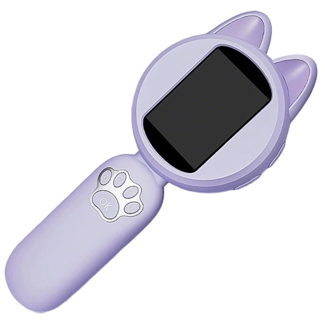 Kids Digital Microscope with 4x Zoom & HD Video, Cute Pet Design Handheld Science Toy for Boys Girls, 2.4 Inch IPS Screen Educational Game Function