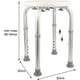thumbnail image 4 of Taburete de ducha redondo con asiento regulable en altura, color blanco, 4 of 6