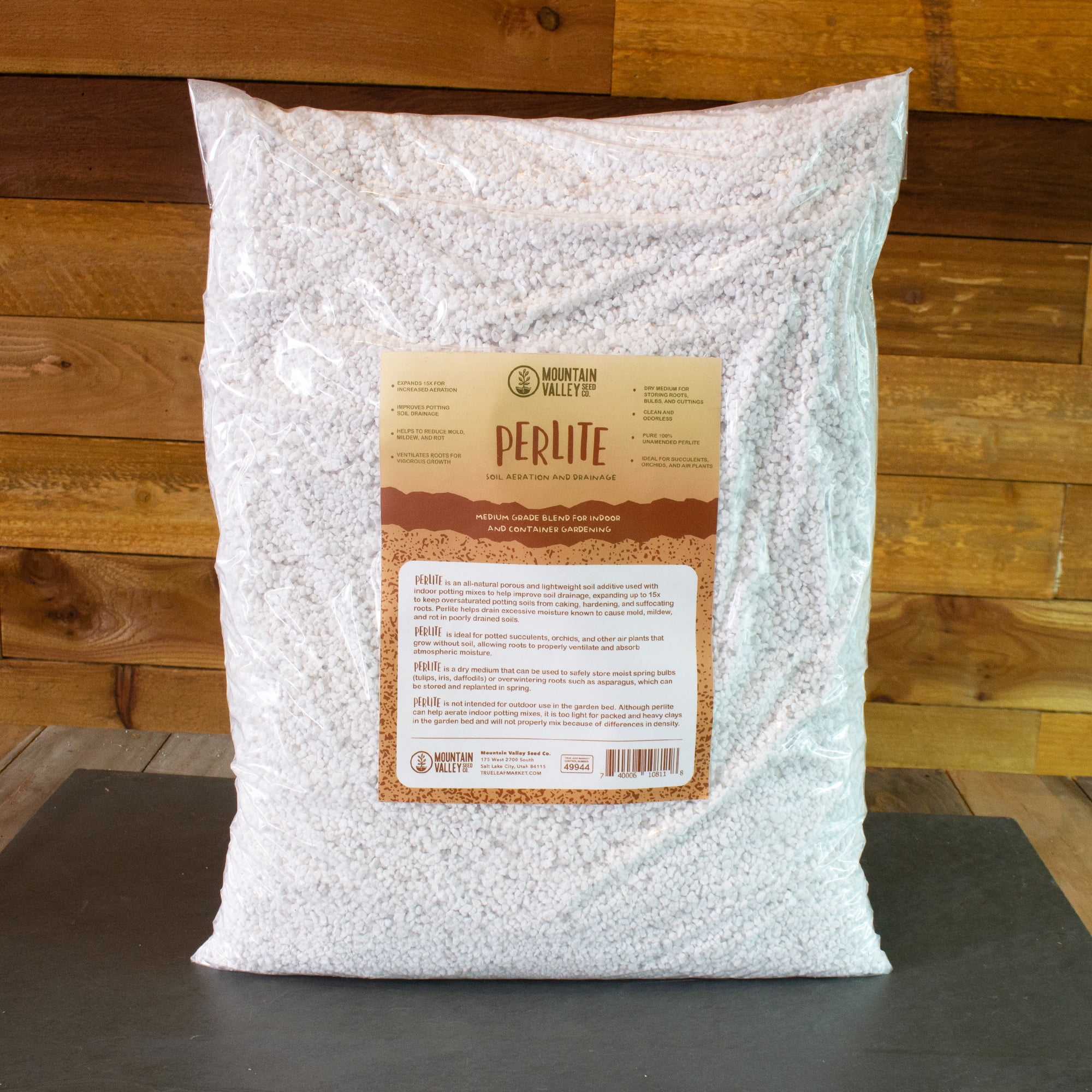 Horticultural Grade Perlite - Five 8 Quart Bag ~2 Lbs Each - Grade 1, Fine Coarseness (~1/8 Inch Particles) - Soil Amendment Additive - For Growth, Aeration & Drainage for Potting Mix