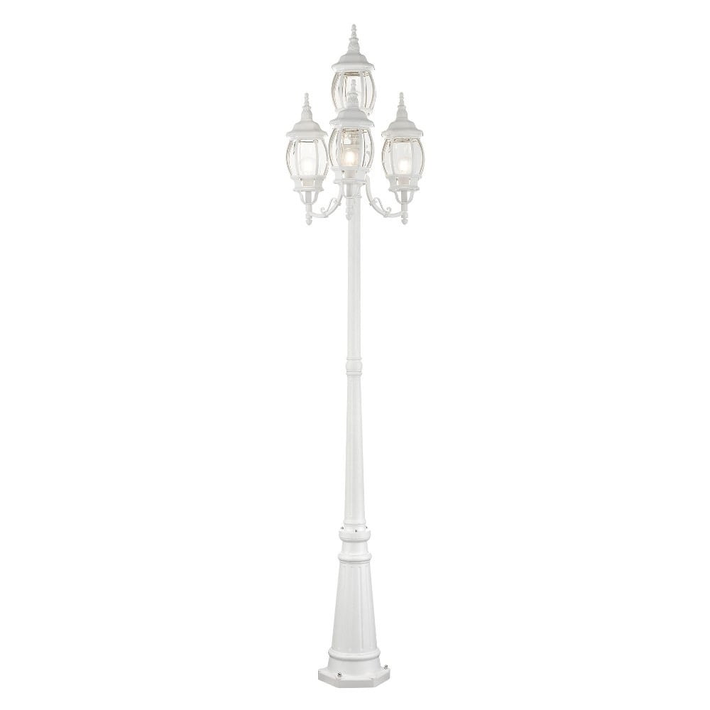Livex Lighting - Frontec - 4 Light Outdoor Post Light in Style - 24 Inches wide