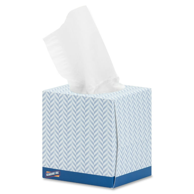 Genuine Joe Cube Box Facial Tissue - 2 Ply - Interfolded - White - Soft, Comfortable, Smooth - For Face, Skin, Home, Office, Business - 85 Per Box - 36 / Carton Genuine Joe Cube Box Facial Tissue - 2 Ply - Interfolded - White - Soft, Comfortable, Smooth - For Face, Skin, Home, Office, Business - 85 Per Box - 36 / Carton