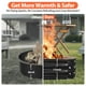thumbnail image 4 of Pozo de fuego FCCRETA, 122 cm, cuadrado, 28 cm, acero galvanizado, 4 of 7