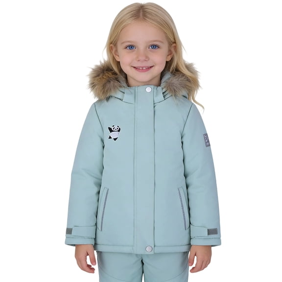 REDARER Kids Snowsuit Windproof Insulated Ski Jacket and Pants Set for Boys Girls Winter Outdoor Cold Weather Activities,7-8 Years