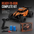thumbnail image 3 of Doulami RC Car,1:12 Scale 6-Channel, 2.4GHz Alloy Monster Truck with Proportional Throttle & High/Low Speed, 100m Long Range, 4-Color LED Lights, 7.4V Li-Po Battery, Gift for Kids Boys Girls, 3 of 12