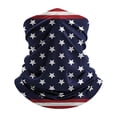 thumbnail image 2 of Helii UPF 50+ American Flag Face Mask Neck Gaiter – Cooling Sun Mask Dust Balaclava Face Cover Bandana for Men Women, Breathable USA Flag Outdoor Mask for Fishing Hiking Cycling Blue,One Size, 2 of 6