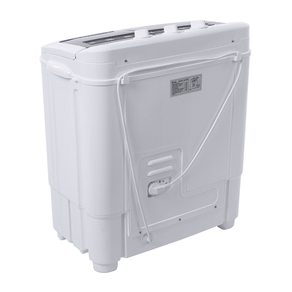 Compact Semi-automatic Washing Machine, Gray Cover Twin Tub with Built-in Drain Pump XPB35-188S 14.3(7.7 6.6)lbs