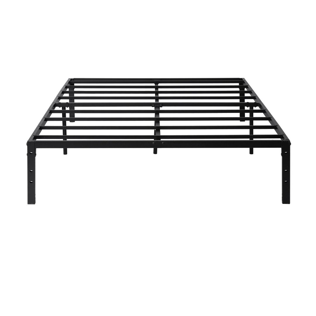 Gewnee 55 Inches Full Bed Frame,Heavy Duty Metal Platform with Storage Space Under Frame,No Box Spring Needed,Black