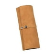 thumbnail image 4 of Watch Roll Handmade Storage Bag Carrying Case, Portable Watchband Organizers Holder in Waxed Canvas with Slots, 4 of 8