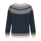 thumbnail image 5 of Suéter de cuello redondo para mujer, blusa informal holgada, suéter de estilo étnico de manga larga para mujer, cárdigan con cuello abotonado, blusa para mujer, 5 of 6