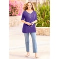 thumbnail image 2 of Catherines Women's Plus Size Embellished Dolman Tunic, 2 of 4