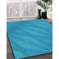 thumbnail image 3 of Ahgly Company Machine Washable Indoor Rectangle Transitional Blue Area Rugs, 7' x 9', 3 of 7