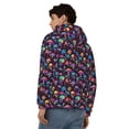 thumbnail image 4 of Honeii colorful mushroom Skull Print Hoodies for Men, Pullover & Full Zip, Breathable Zip up Hoodie, Sweatshirt-X-Large, 4 of 5