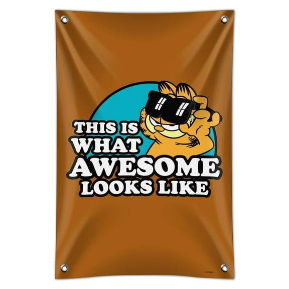 Garfield This is What Awesome Looks Like Home Business Office Sign