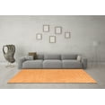 thumbnail image 3 of Ahgly Company Indoor Round Oriental Orange Modern Area Rugs, 8' Round, 3 of 4