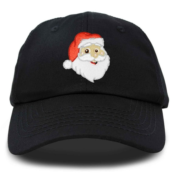 DALIX Christmas Happy Santa Hat Womens Embroidered Baseball Cap in Black