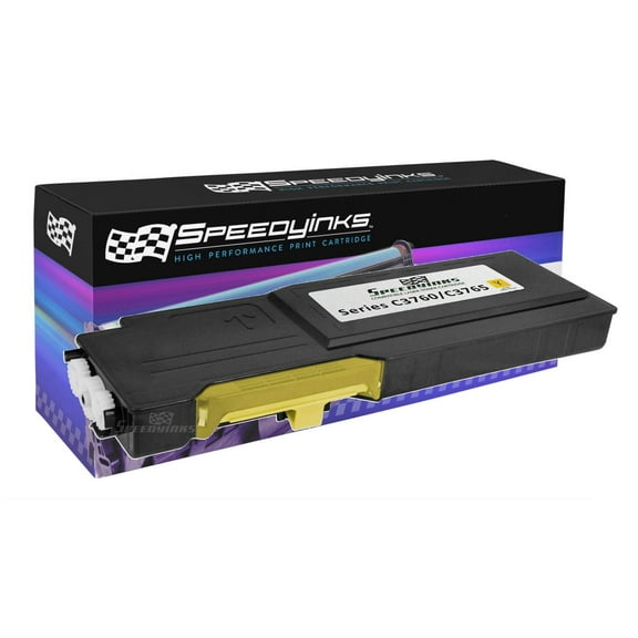 SPEEDYINKS Compatible Toner Cartridge Replacement for 331-8430 MD8G4 Extra High Yield Dell Color Laser C3760 C3765 C3760dn C3760n C3765dnf Printers (Yellow, Single-Pack)