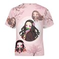 thumbnail image 5 of Kamado Nezuko Kids Short Sleeve Tee Shirt Novelty Crewneck T-Shirts Unisex Summer Blouse Tops for Boys Girls 120CM, 5 of 8