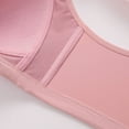 thumbnail image 6 of Audhol Bras for Women Front Closure Women's Fixed Cup Front Open Button Bra Beauty Back Anti Sag Non Underwire Underwear Front Closure Bras for Women Pink L, 6 of 8