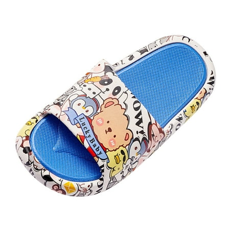 

Rovga Children Toddler Boys Girls Cratoon Prints Water Sandals Slip Non-Slip Shower Bathroom Slipper Sandals 2-10 Y Soft Children Shoes