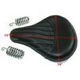 thumbnail image 2 of Fits Royal Enfield Classic 350 500 Black Color Leather Front Saddle Seat, 2 of 5