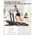 thumbnail image 5 of 40% Incline Folding Treadmill for Home, 3.0HP Motor&7-Layer Shock,Portable Walking Pad with Elevated Dual Handle Bar 350LB Capacity, Black, 5 of 7
