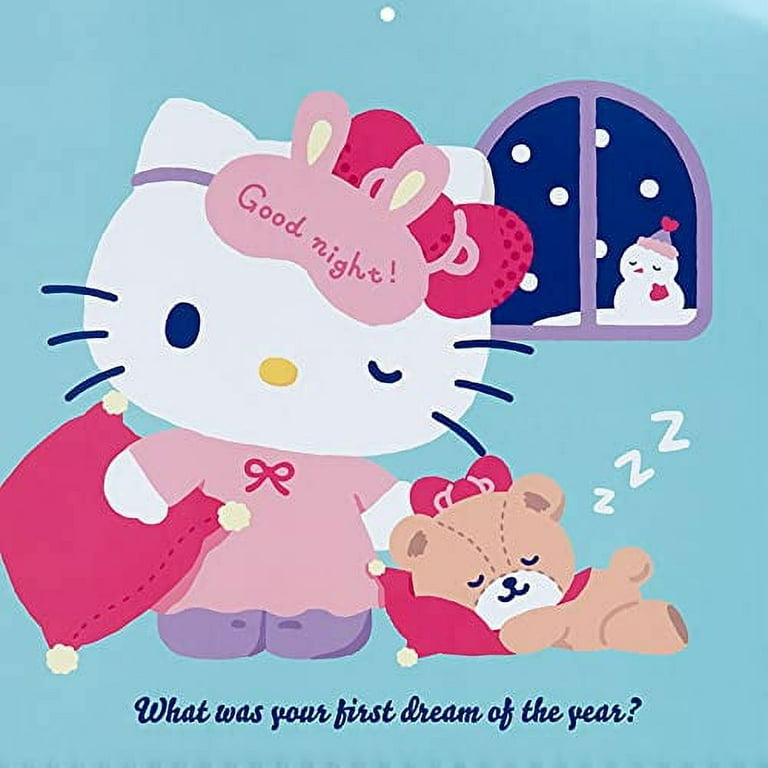 Sanrio Hello Kitty Writing Wall Calendar Diary 2024 JAPAN OFFICIAL