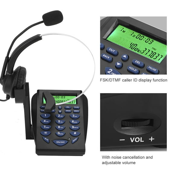 YLSHRF Business Office Call Center, Traffic Telephone, Phone Dial Pad Call Center, Call Center Headset Telephone For Office House Call Center Office Supplies