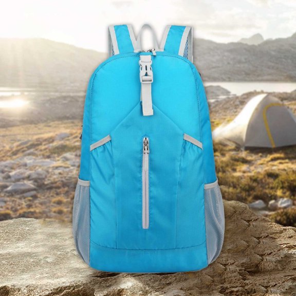 Xihbxyly Mochila Plegable, Diseño Ligero de Nailon, Correas Transpirables para Los Hombros, Bolsillos Multifuncionales, Ideal para Senderismo, Ciclismo y Deportes Al Aire Libre. Cómoda, Tamaño 32 X 1