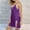 Purple, variant on Women Sleepwear Chemise, Spaghetti Strap Nightgown, Lace Trim, V Neck, Sleep Dress