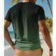 thumbnail image 4 of Tops para hombre, blusas y camisas de manga corta con cuello redondo para hombre, blusa informal de verano para hombre, blusa de manga corta con degradado y cuello redondo, blusa de poliéster para hom, 4 of 4