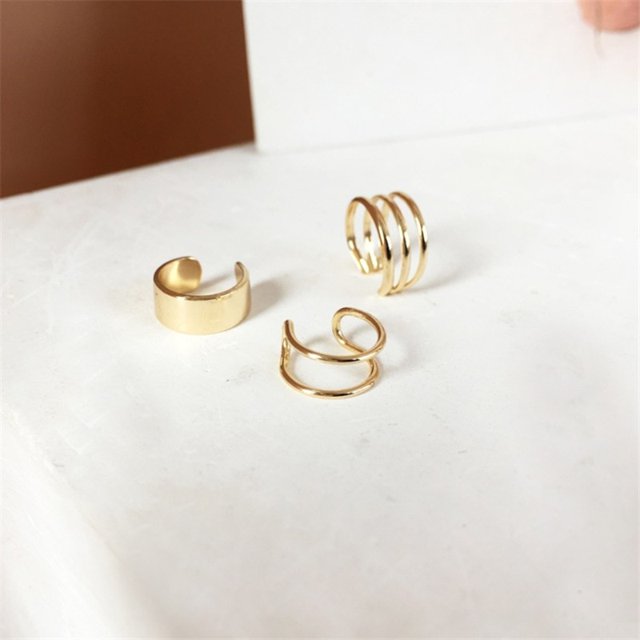 Bohemio NO Piercing Crystal Rhinestone Ear Cuff Wrap Stud Clip Pendientes para mujer Chica Pendientes de moda Joyería Bijoux Deng Xun unisex