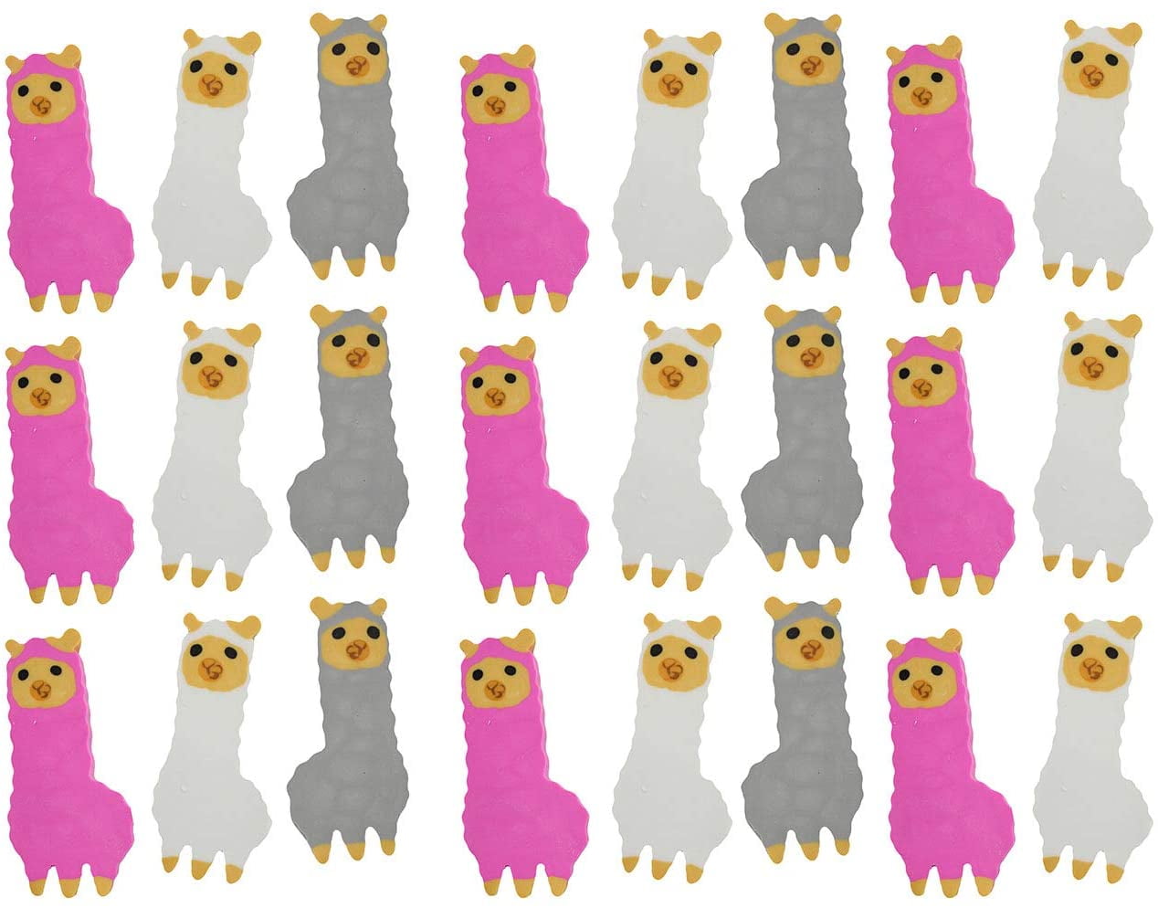 24 Large Alpaca / Llama Erasers Novelty and Functional Adorable