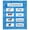 Blue, variant on HannLk Pocket Chart Magnetic Pocket Chart