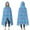 Daisy Flower Blue, variant on Wearable Blanket,Blue Daisy Flower Floral Pattern Hooded Wearable Flannel Blanket for Adults & Teens,Winter Poncho Shawl Wrap Cape Cozy Anti-Pill,50"x60"
