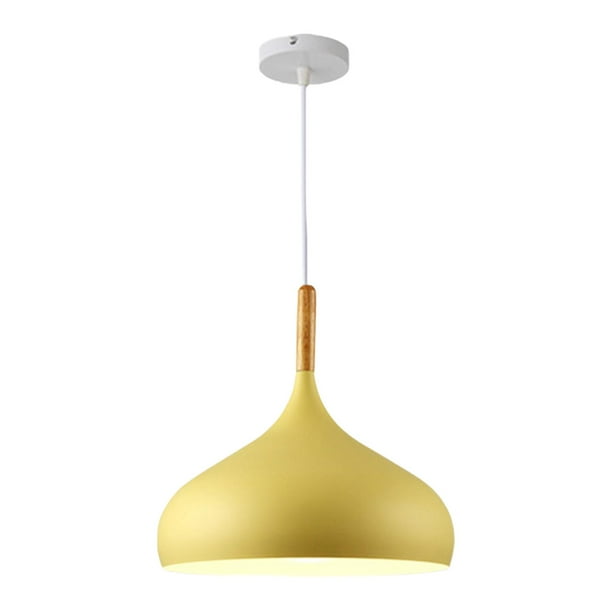 Pantalla de lámpara colgante, cubierta para luz de techo, cubierta para luz de techo, pantalla para comedor, dormitorio, casa de té, restaurante Amarillo