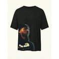 thumbnail image 2 of Retro Street Slogan & Figure Graphic Hip-Hop Spring And Summer Daily Wear T-Shirt, Black Top S-5XL unisex clothing, 2 of 4