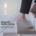 thumbnail image 2 of Sensor de movimiento magnético, luz nocturna, encendido/apagado automático, Sensor LED recargable, luz de armario, lámpara de escalera adhesiva, 2 of 8