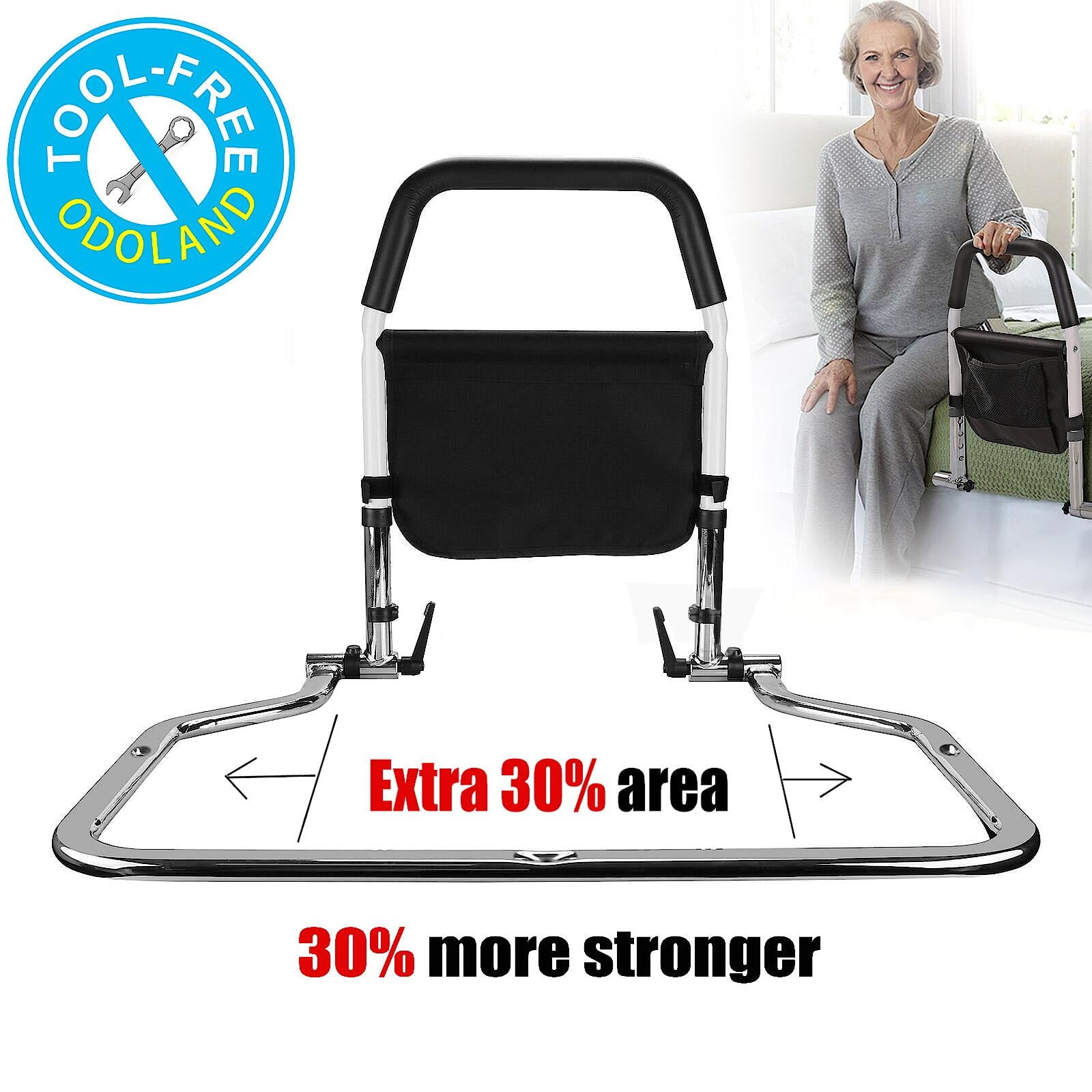 Bed Rails for elderly, Grade Safety Adjustable Height TOP Rail